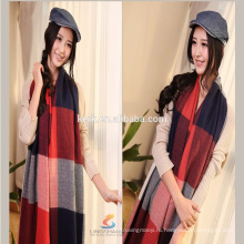 Lingshang A652 200 * 60см мягкая клетчатая клетчатая клетчатая клетчатая хиджаб вязание шарф пашмины шаль